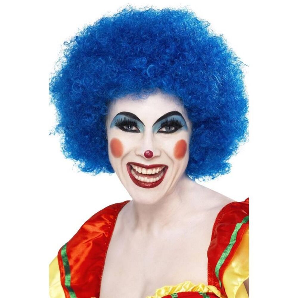 Smiffys Crazy Clown Wig / Blue